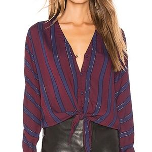 Rails Tops - RAILS Sloane Blouse Janeiro Striped Top Shirt L Rails Tops - RAILS Sloane Blouse Janeiro Striped Top Shirt L